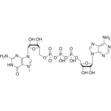 N7-Methyl-guanosine-5'-triphosphate-5'-adenosine chemical structure