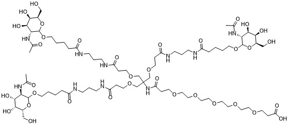 Tri-GalNAc-COOH chemical structure