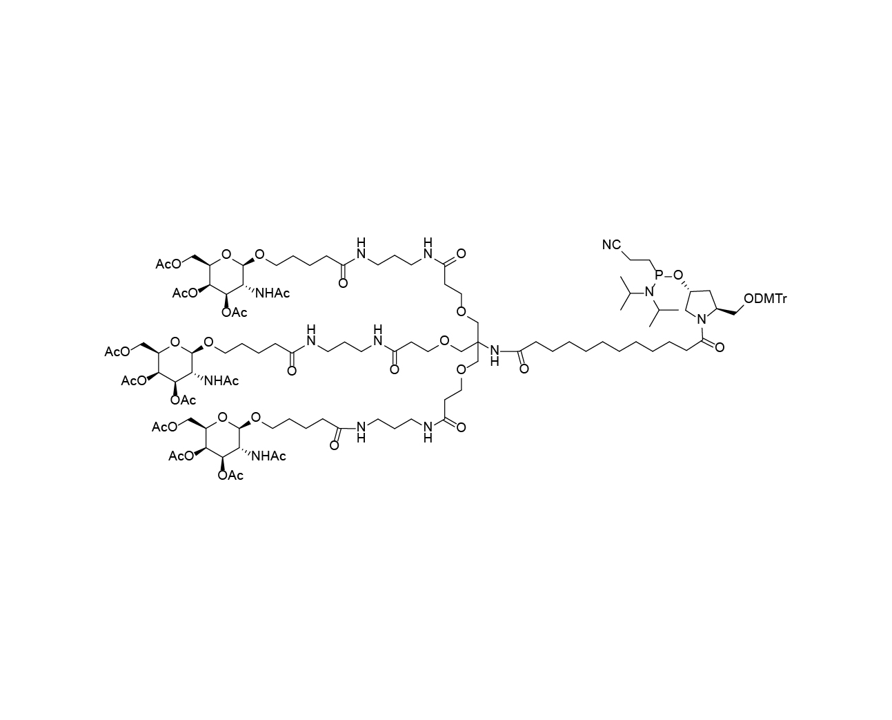 GalNAc-L96 Phosphoramidite chemical structure