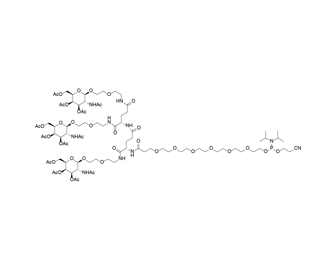 GalNAc-NAG-25 Phosphoramidite chemical structure