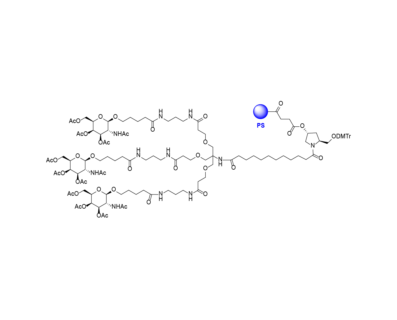 GalNAc-L96-PS chemical structure
