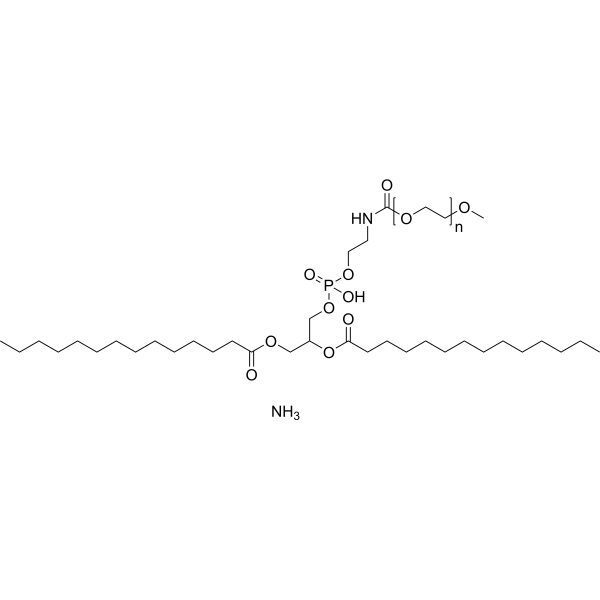 DMPE-PEG2000 ammonium chemical structure