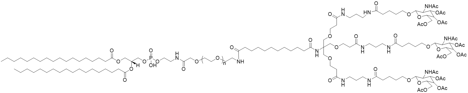 Tri-GalNAc-DSPE-PEG2000 chemical structure