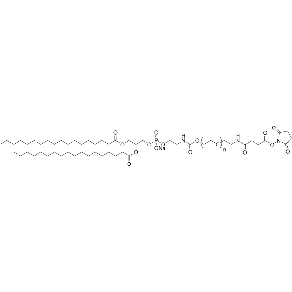 DSPE-m-PEG-NHS (MW 3400) chemical structure