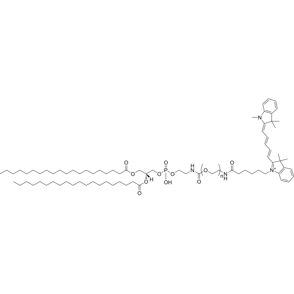 DSPE-PEG-Cy5(MW 2000 ) chemical structure