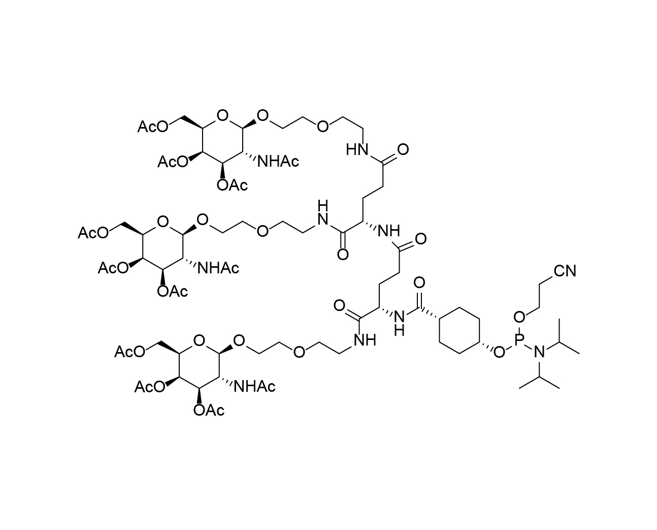 GalNAc-NAG-37 Phosphoramidite chemical structure