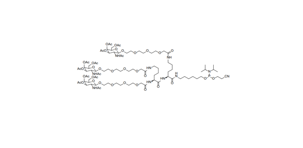 GalNAc-Cluster-HHA-CE Phosphoramidite chemical structure