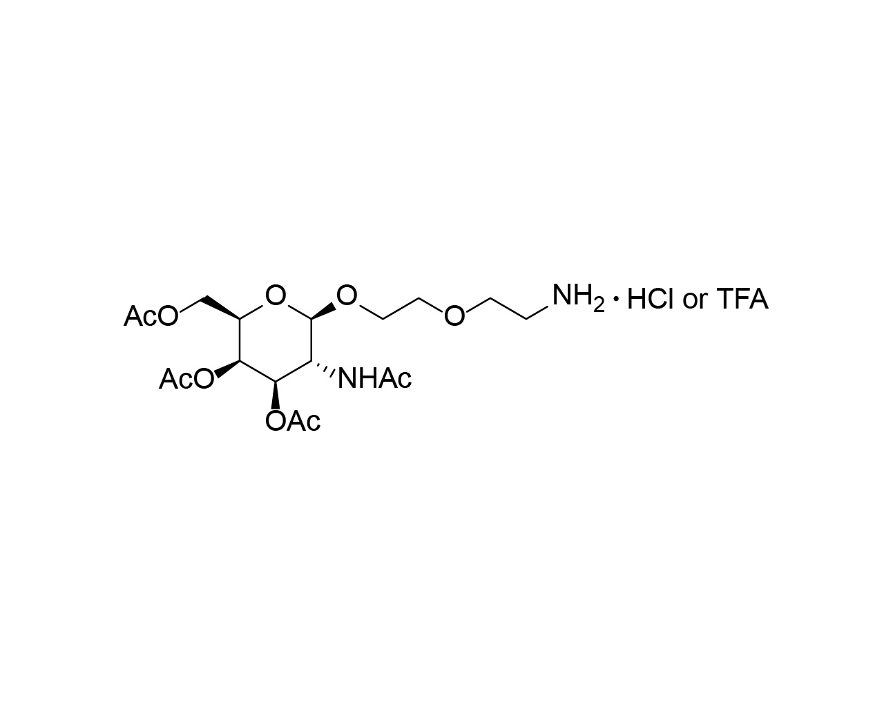 Peracetylated GalNAc PEG linker-Amino-1 chemical structure