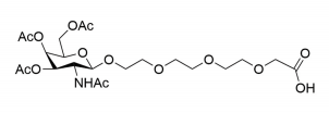Peracetylated GalNAc PEG linker-Acid-2 chemical structure