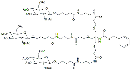 Tri-GalNAc(OAc)3 Cbz chemical structure