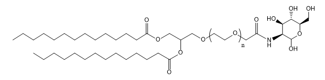 DMG-PEG-Mannose chemical structure