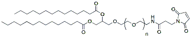 DMG-PEG-Mal, MW 2,000 chemical structure