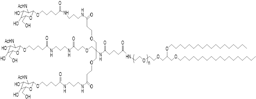 Tri-GalNAc-DSG-PEG2000 chemical structure