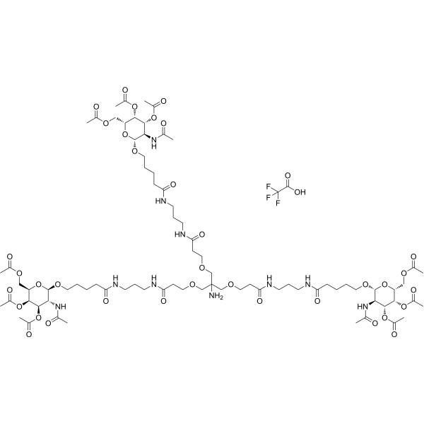 Tri-GalNAc(OAc)3 TFA chemical structure