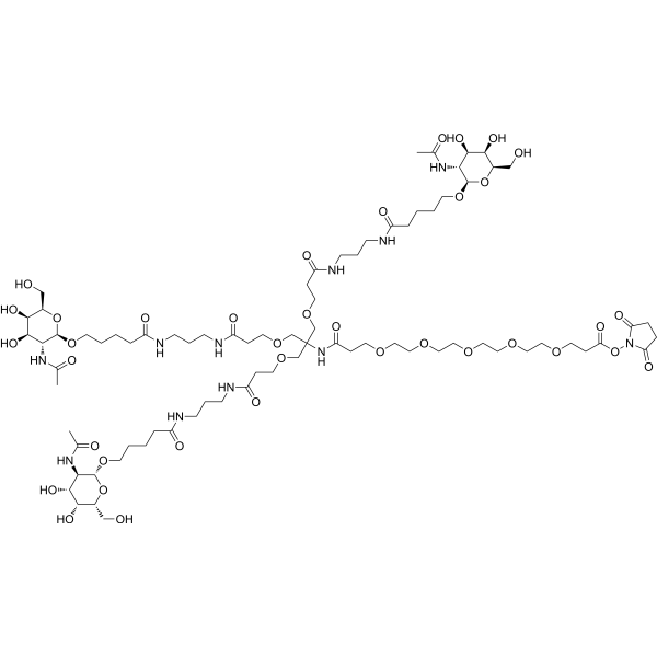 Tri-GalNAc-NHS ester chemical structure