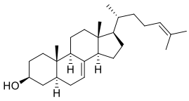 5α-Cholesta-7,24-dien-3β-ol chemical structure
