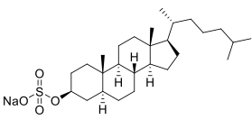 5alpha-cholestanyl-(3beta)-hydrogen sulfate chemical structure