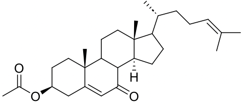 3-Hydroxycholesta-5,24-dien-7-one; 3β-form, Ac chemical structure
