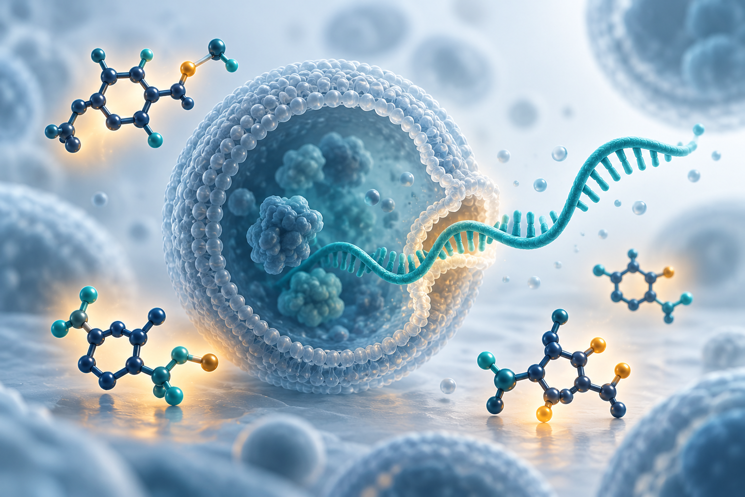 Small molecule tools and intracellular RNA delivery
